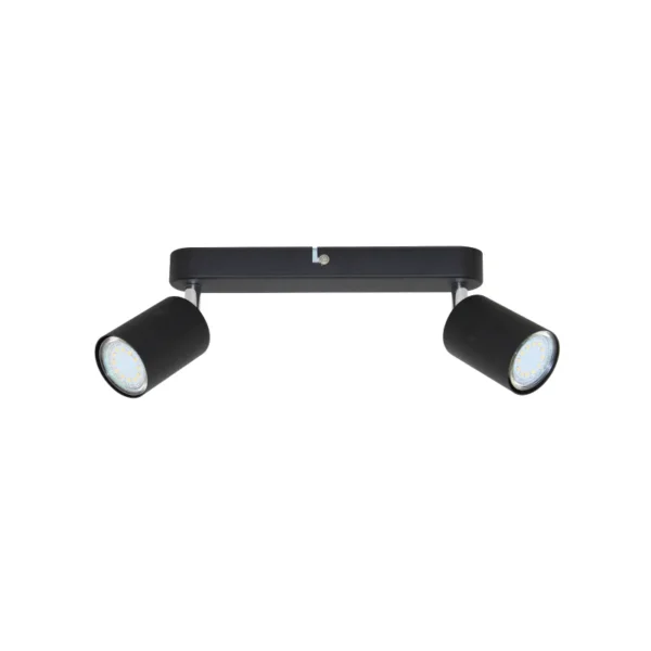 Aplique Sur negro de 2 luces