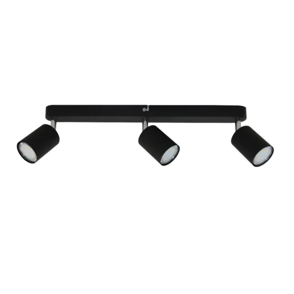 Aplique Sur negro de 3 luces