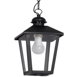 Farol colonial trapecio sin reja con cadena - Ferrolux
