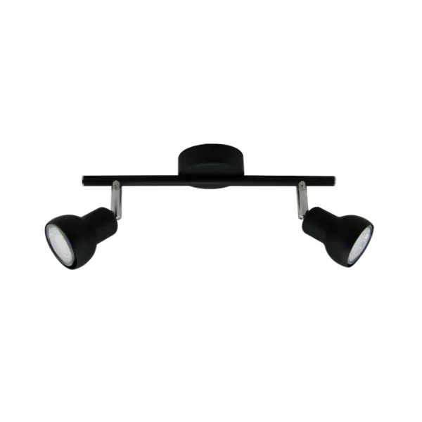 Aplique Pepper de 2 luz Negro - 180 Iluminación