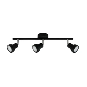 Aplique Pepper de 3 luces Negro