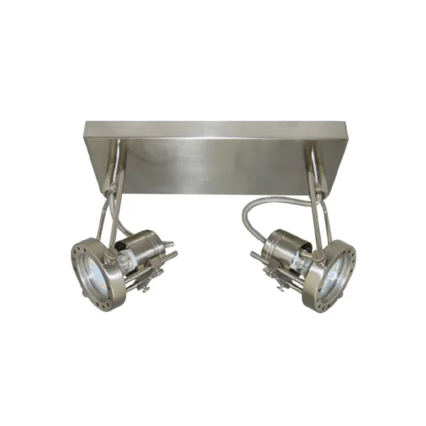 Aplique Robot de 2 luces Niquel