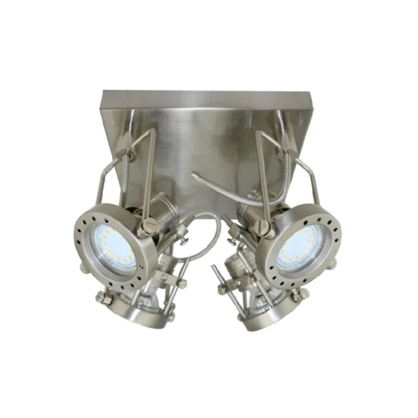 Aplique Robot de 4 luces Niquel