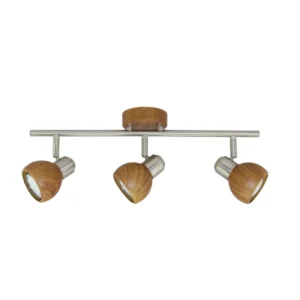 Aplique Nina de 3 luces Color Madera