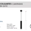 Colgante cuadrada blanco - Image 3