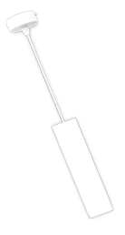 Colgante cuadrada blanco