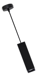 Colgante cuadrada negro