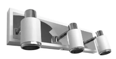 Aplique Julita de 3 luces Blanco