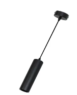 Colgante redonda negro