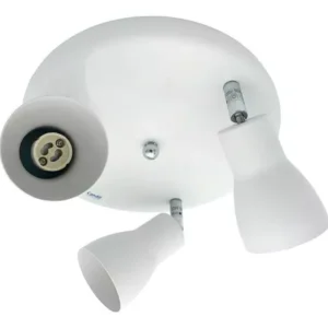Aplique Promo Spot Redondo Blanco de 3 luces