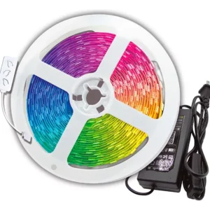 Set Kit Tira Led 5050 Rgb Cálida Wifi 5mt Color Audioritmica