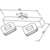 Aplique Led Toilette de 2 luces - Image 4