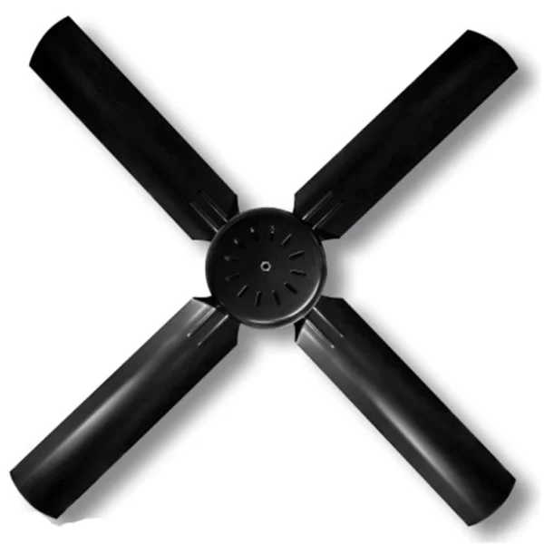 Ventilador de techo negro c/ 4 palas metalicas - Image 2