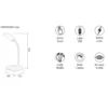 Lampara De Escritorio Led Autónoma Con Base 3W - Image 3