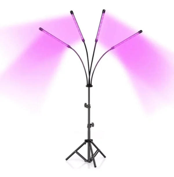 Luminaria Led Full Espectro C/Trípode - 4x10 - 4 VARAS FLEX.