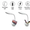 Lampara De Escritorio Led Autónoma Con Base Portalapiz - 9w - Image 2