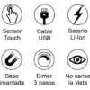 Lampara de Escritorio Led Quatro Dimer Autónoma 3W - 4 EN 1 - Image 5