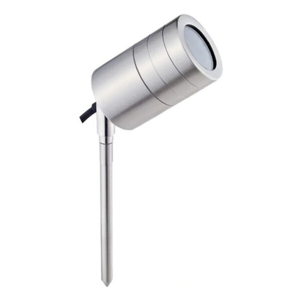 Luminaria De Jardín Tipo Estaca Orientable Para Dicroica Acero Inoxidable - TBCin
