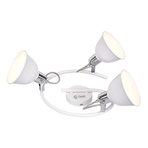 Aplique Lenora Blanco 3 Luces
