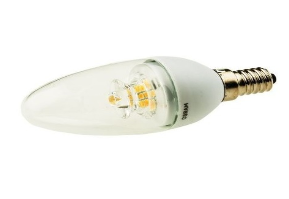 Lampara Led Osram Velita B25 3,5w E14 C/adaptador A E27 - Luz Calida