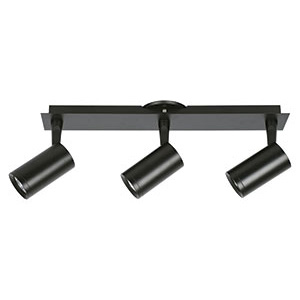 Aplique spot Tempano Negro De 3 luces