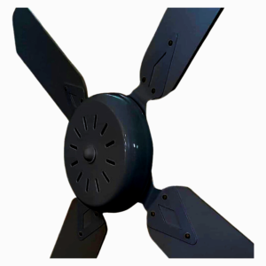 Ventilador De Techo 4 Palas Madera Laqueada Negro