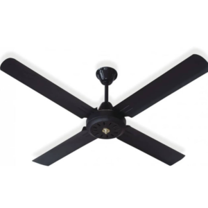 Ventilador de techo negro c/ 4 palas metalicas