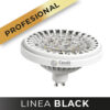 Lámpara LED AR111 Dimerizable - GU10 - 12W - Luz Calida - Linea BLACK - Candil