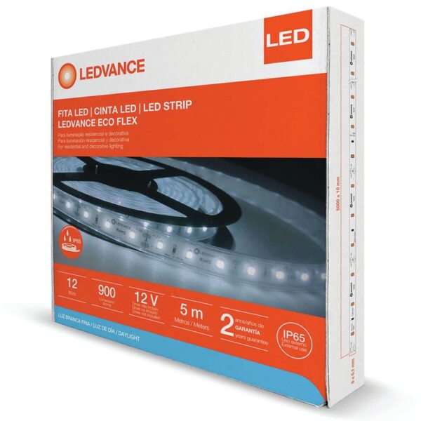 Tira Led EcoFlex Luz Fria - IP65 - 5 Metros - Osram/Ledvance