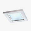 Spot Embutido Cuadrado Fijo Frente Color Blanco C/Cristal Satinado - E251 - G9 - Candil