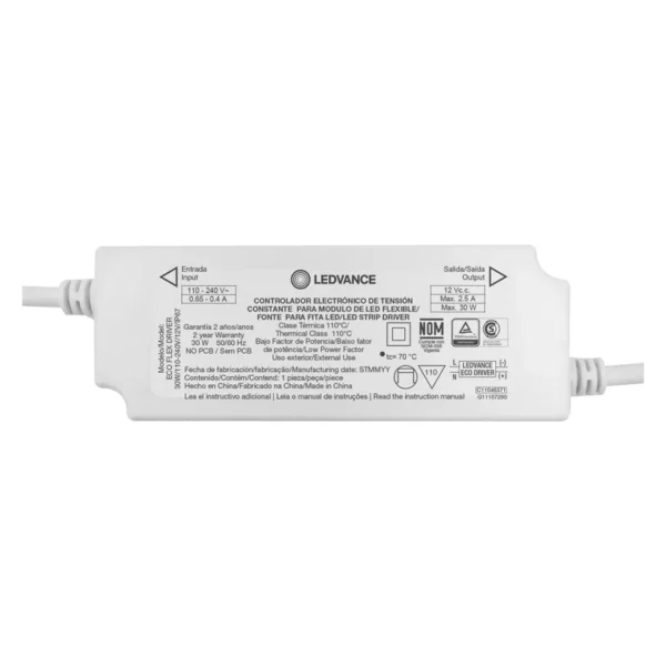 Fuente de Alimentación P/Cinta Led IP67 - 30w - 12v - Ledvance/Osram