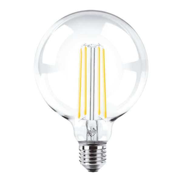 Lampara De Filamentos Globo G125 - 8W - E27 - Dimerizable - Luz Calida - Macroled