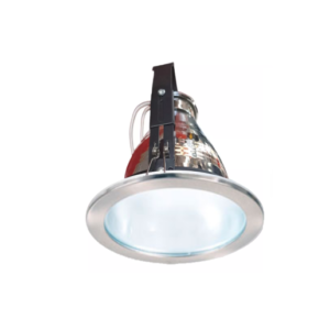 Spot Embutido Plateado - C/Vidrio Satinado - E27 - Color Niquel - Candil
