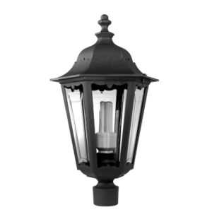 Farol Venezia 10041 - 6 Caras - Color Negro - E27 - Fuinyter