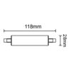 Lampara Led R7s- 15w - Luz Calida - Candil - Image 2