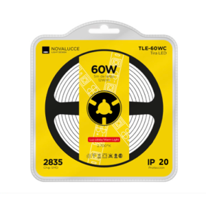 Tira Led IP20 - Luz Calida - 12 W/M - 5 Metros - Novalucce