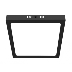 Plafon Led Cuadrado - Color Negro - 18w - Luz Calida - Macroled