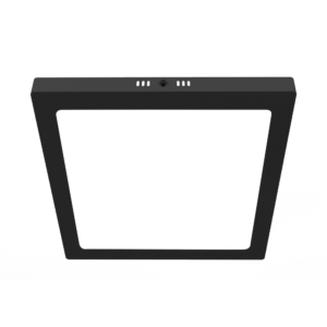 Plafon Led Cuadrado - Color Negro - 24w - Luz Calida - Macroled