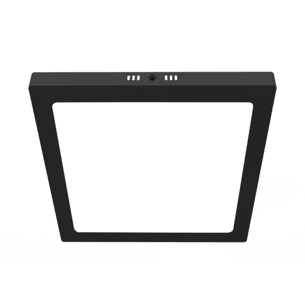 Plafon Led Cuadrado - Color Negro - 24w - Luz Fria - Macroled