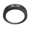 Plafon Led Redondo - Color Negro - 12w - Luz Calida - Macroled