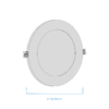 Plafon Led De Embutir Redondo - Color Blanco - 6w - Luz Fria - Macroled - Image 2