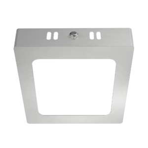 Plafon Led Cuadrado - Color Platil - 6w - Luz Calida - Macroled