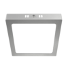 Plafon Led Cuadrado - Color Platil - 12w - Luz Fria - Macroled
