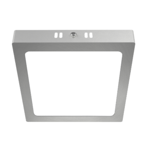 Plafon Led Cuadrado - Color Platil - 12w - Luz Calida - Macroled