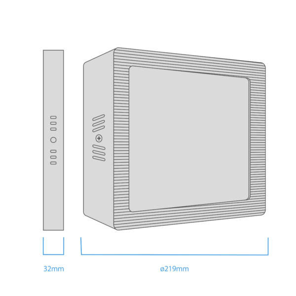 Plafon Led Cuadrado - Color Blanco - 18w - Luz Fria - Macroled - Image 2