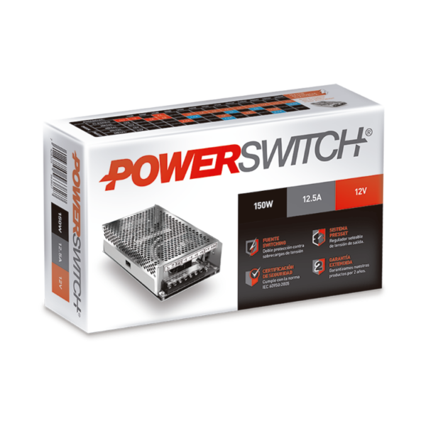 Fuente Interior 12V - 12A - 150W - IP20 - Macroled - Image 2
