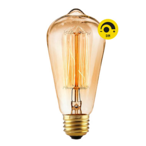 Lampara Filamento Dimerizable ST64 - Luz Calida - E27 - 25w - Novalucce