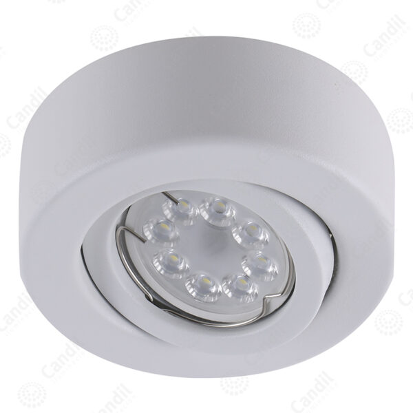 Semiembutido circular Balcony - 1xGU10 - Blanco Texturado - Candil