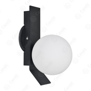 Aplique Solo 1xG9 Negro Mate - Candil