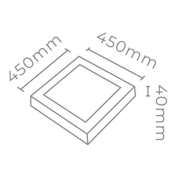 Plafon Led Cuadrado Color Blanco - 36W - Luz fria - Candil - Image 2